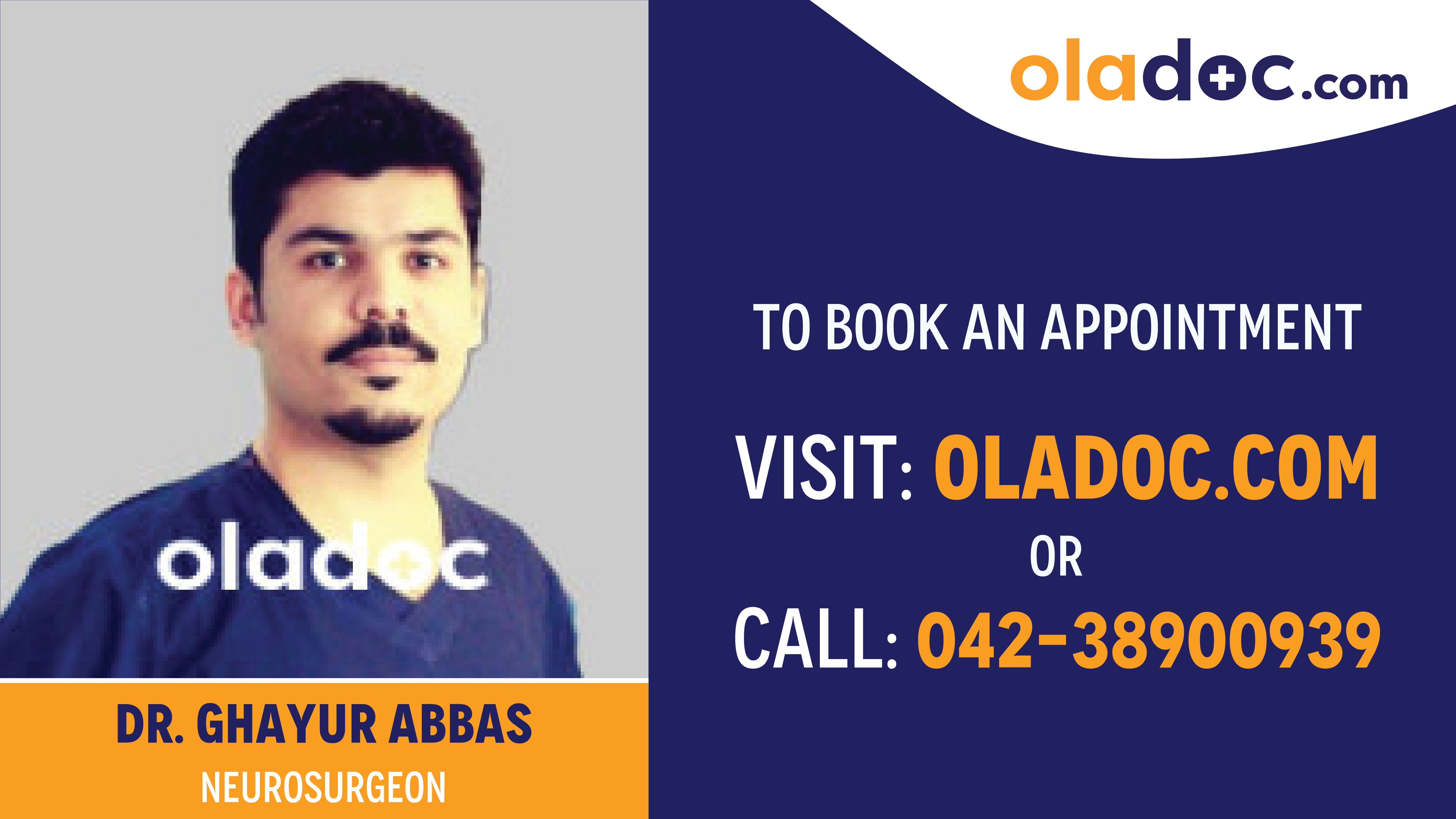 Book appointment with Dr.Ghayur Abbas-best Neurosurgeon in Islamabad